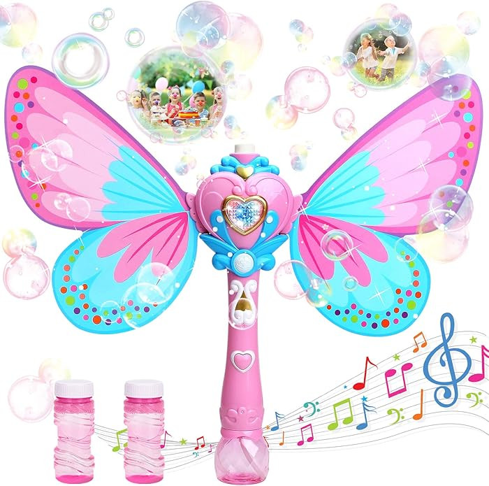 Bubble Machine for Kids | Butterfly Bubbles Wand Blower for Toddlers 1000+ Bubbles per Minute | O... | Amazon (US)