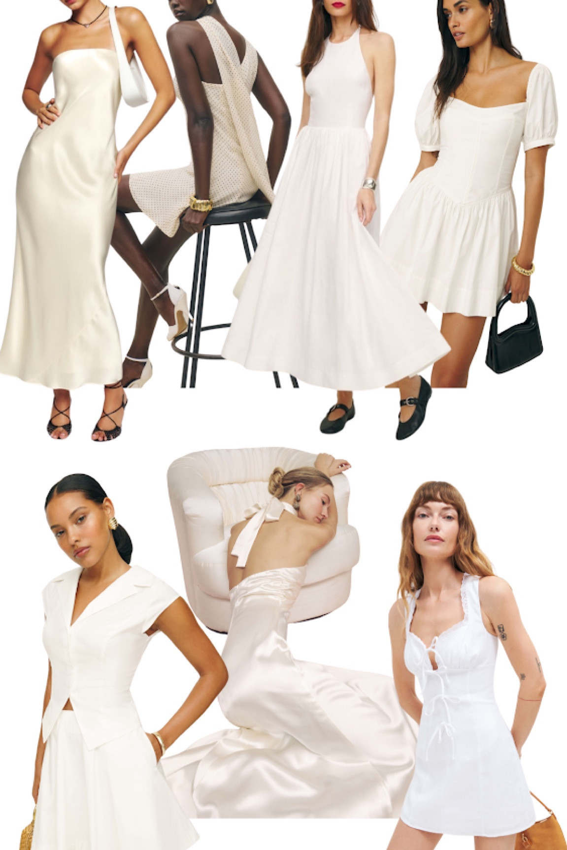 Reformation sale bridal favorites! Such cute bridal event dresses up to 30% off 
