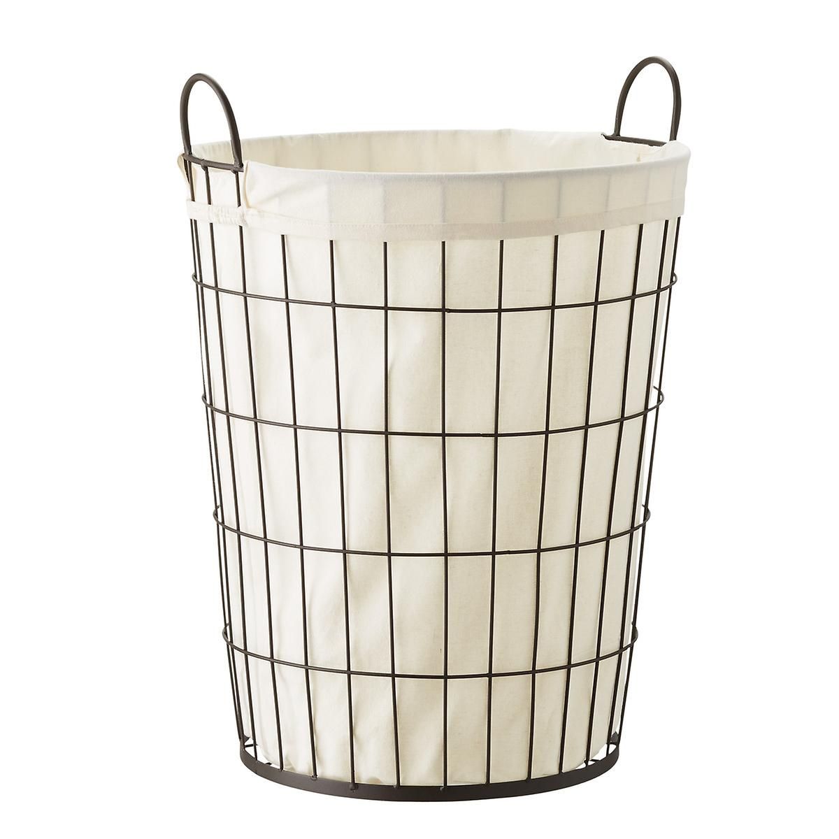 Iron Storage Barrel with Liner | The Container Store