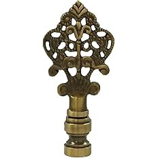 Royal Designs Vintage Key Design Lamp Finial for Lamp Shade- Antique Brass | Amazon (US)