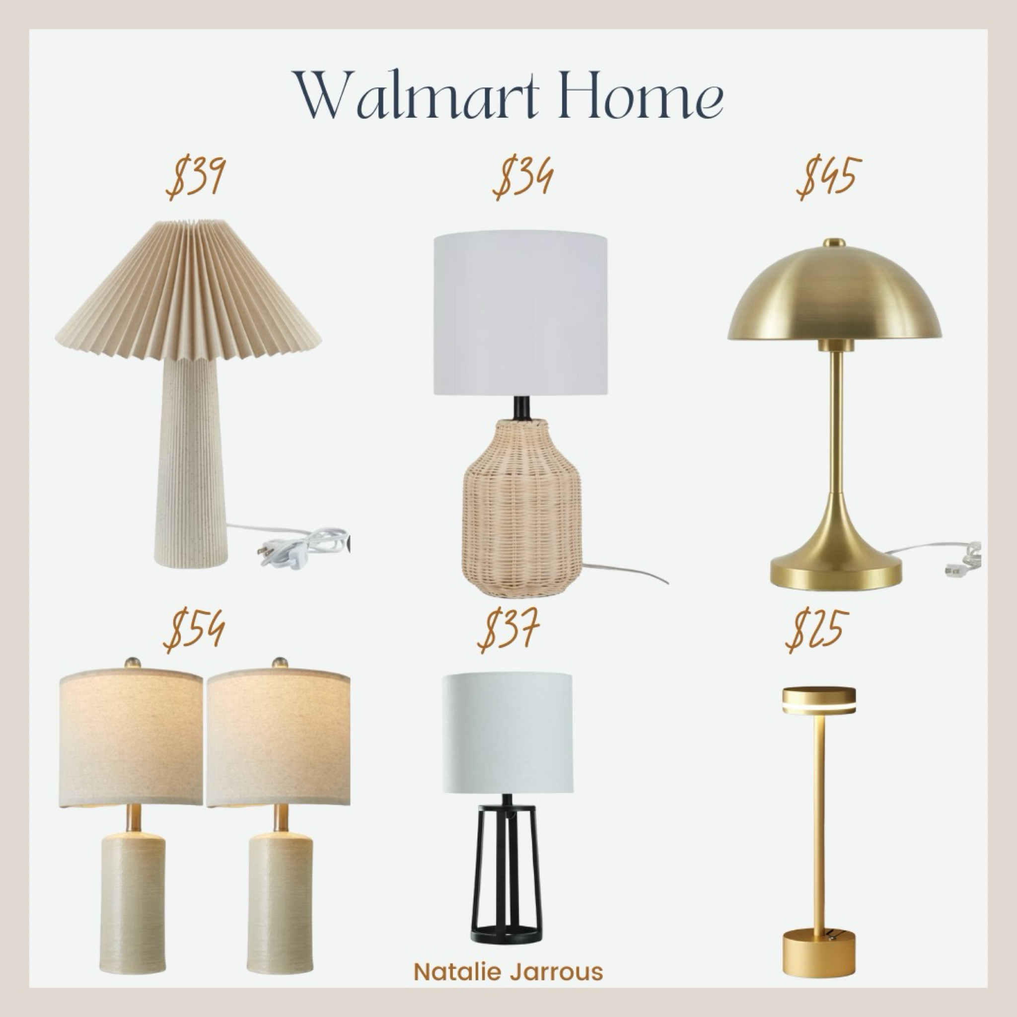 Walmart lamps 

#LTKFindsUnder100