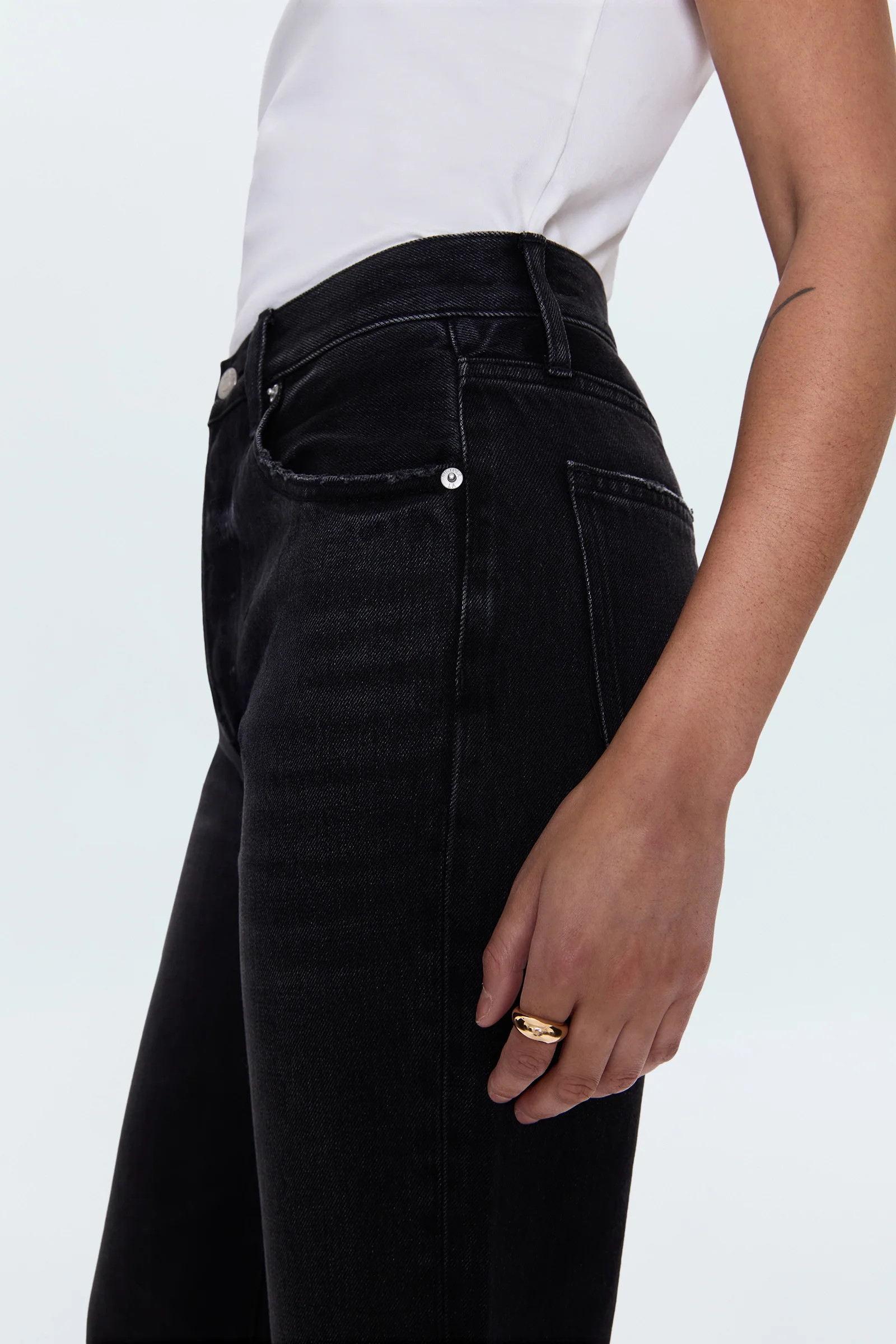 Cassie Super High Rise Straight Jean - Stormy | Pistola Denim