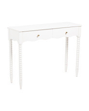 42x32 Scalloped 2 Drawer Console Table | Marshalls