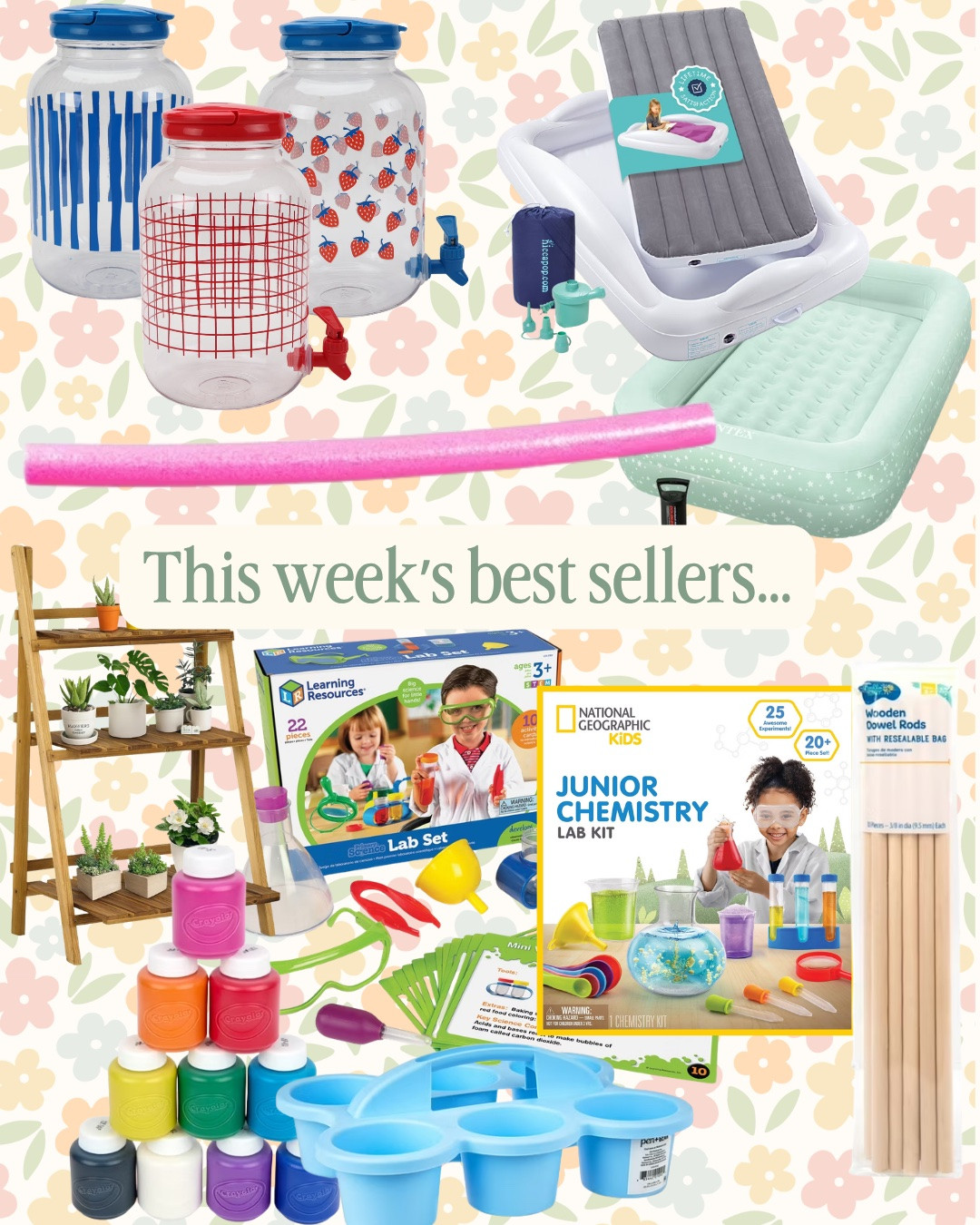 Summer bestsellers so far! My favorite travel toddler bed comes in so handy for summer road trips and all the rest are supplies for some of our favorite outdoor summer activities.

#LTKmomlife #LTKKids