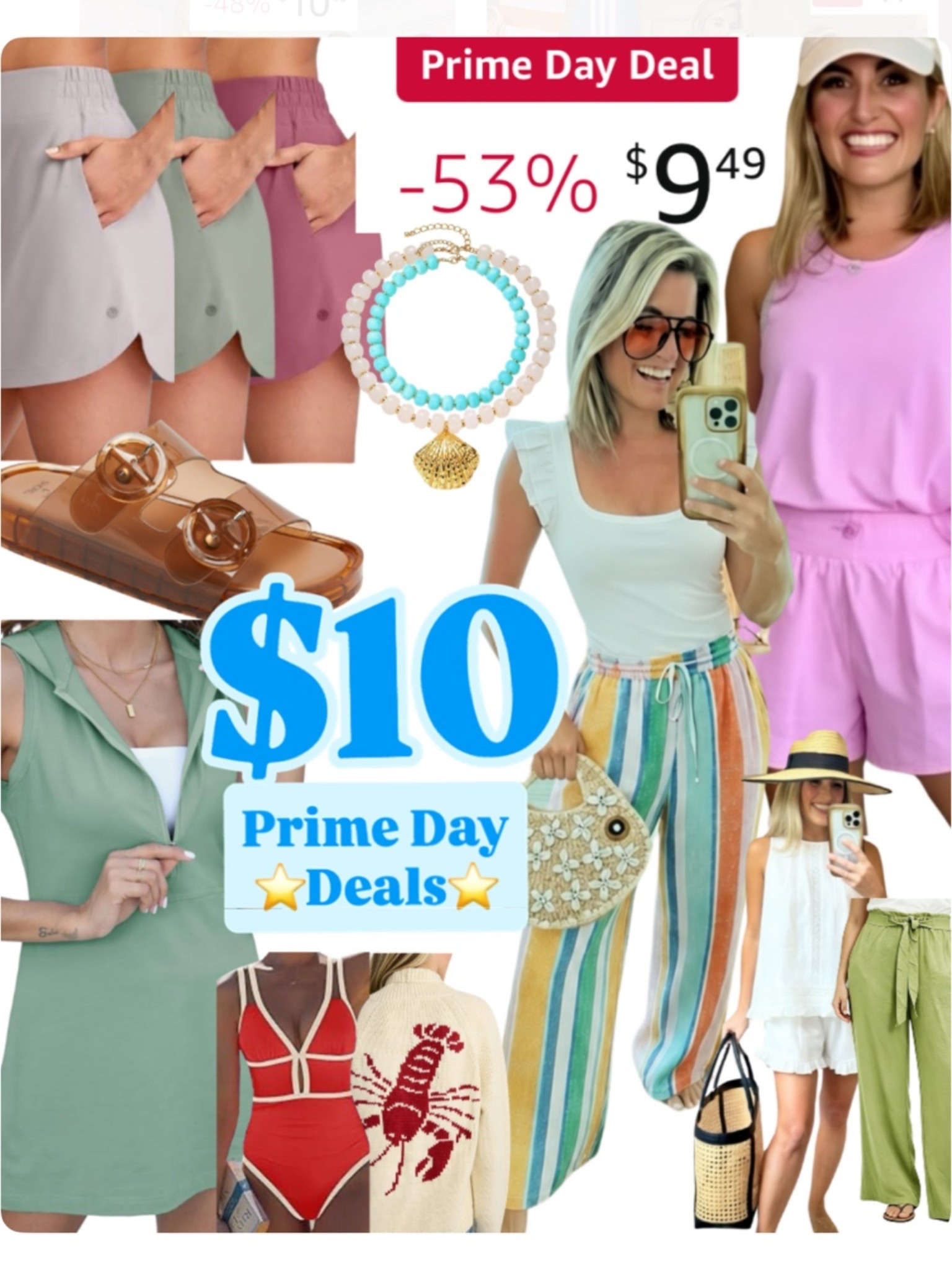 BEST of Amazon Prime Day Sale⭐️✨$11 Free People Sets, $12 Farm Rio Look dresses, $10 Tops that give Tuckernuck and Comfy Pull in bottoms you’ll love , $9 Shoes👡 👌 and more  deals that will blow your mind!✨


✨SIZING✨Everything is petite friendly I’m 5’2” 125lbs wearing small top/dress and small/4 bottoms 
.
#ad #founditonamazon @amazon finetoo, cool cute, 
Amazon big spring sale, Amazon dress, Amazon shorts, Amazon look for less, spring dress, white denim, mom shorts, two piece sets, travel outfit, resortwear, finetoo, cool cute, comfy bras, basics Athleisure, Walmart jeans, spring clothes, found it on Amazon, spring dress, spring shoes, target shoes, sandals, shoes, SPANX, Walmart finds, 2 piece set, sale, Skincare, anti aging skin care, pdrn, red light therapy,  jeans,,

#LTKSaleAlert #LTKPetite #LTKHome