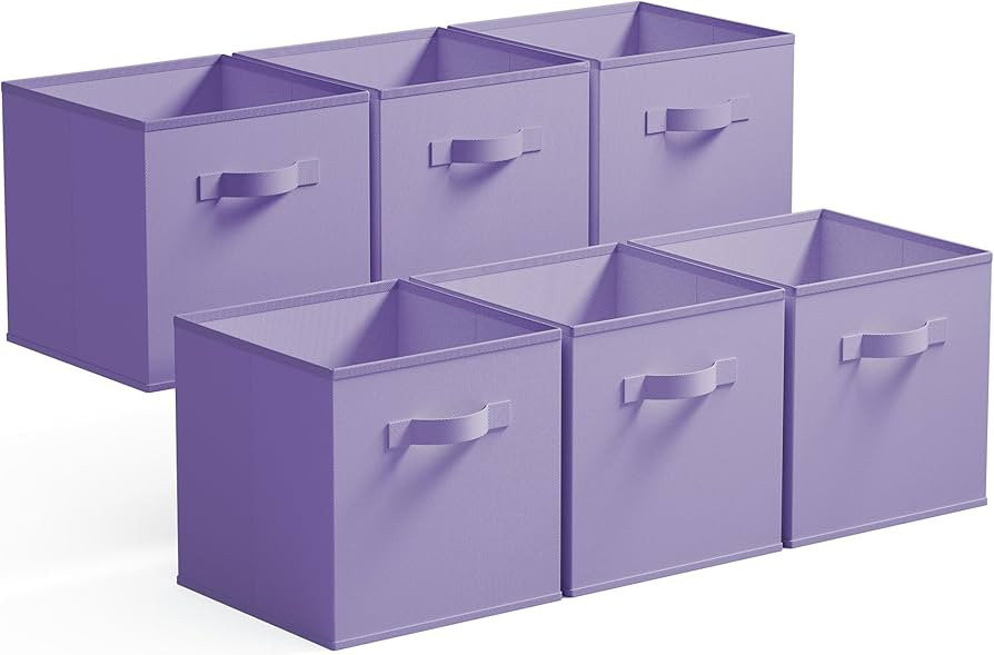 GRANNY SAYS Cube Storage Bins, 11 Inch Cube Storage Organizer, Fabric Collapsible Storage Bins, D... | Amazon (US)
