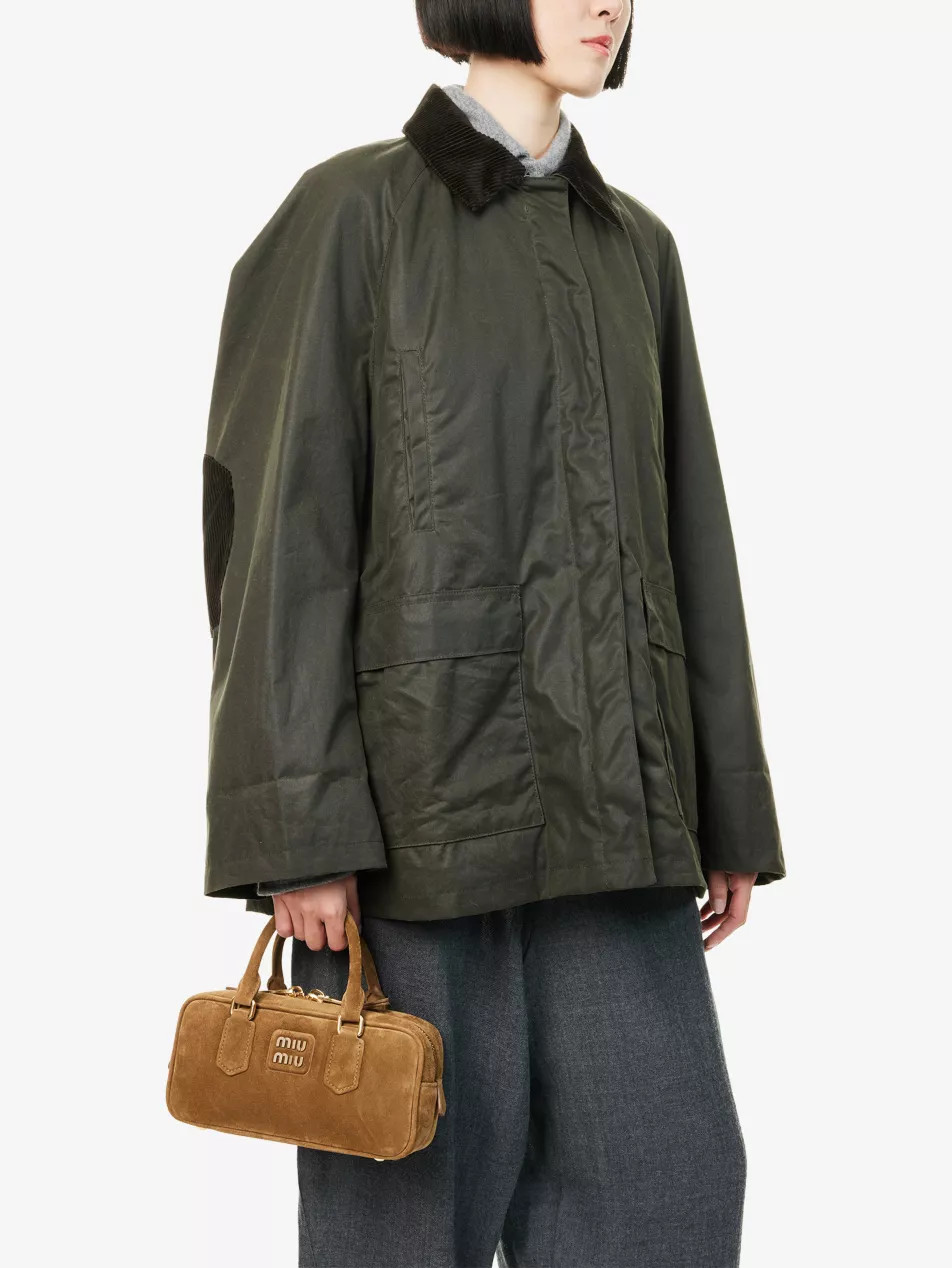 Beau Small Suede Top Handle Bag | Selfridges