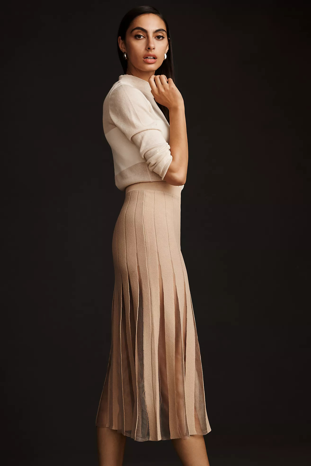 En Saison Brianna Midi Skirt | Anthropologie (US)