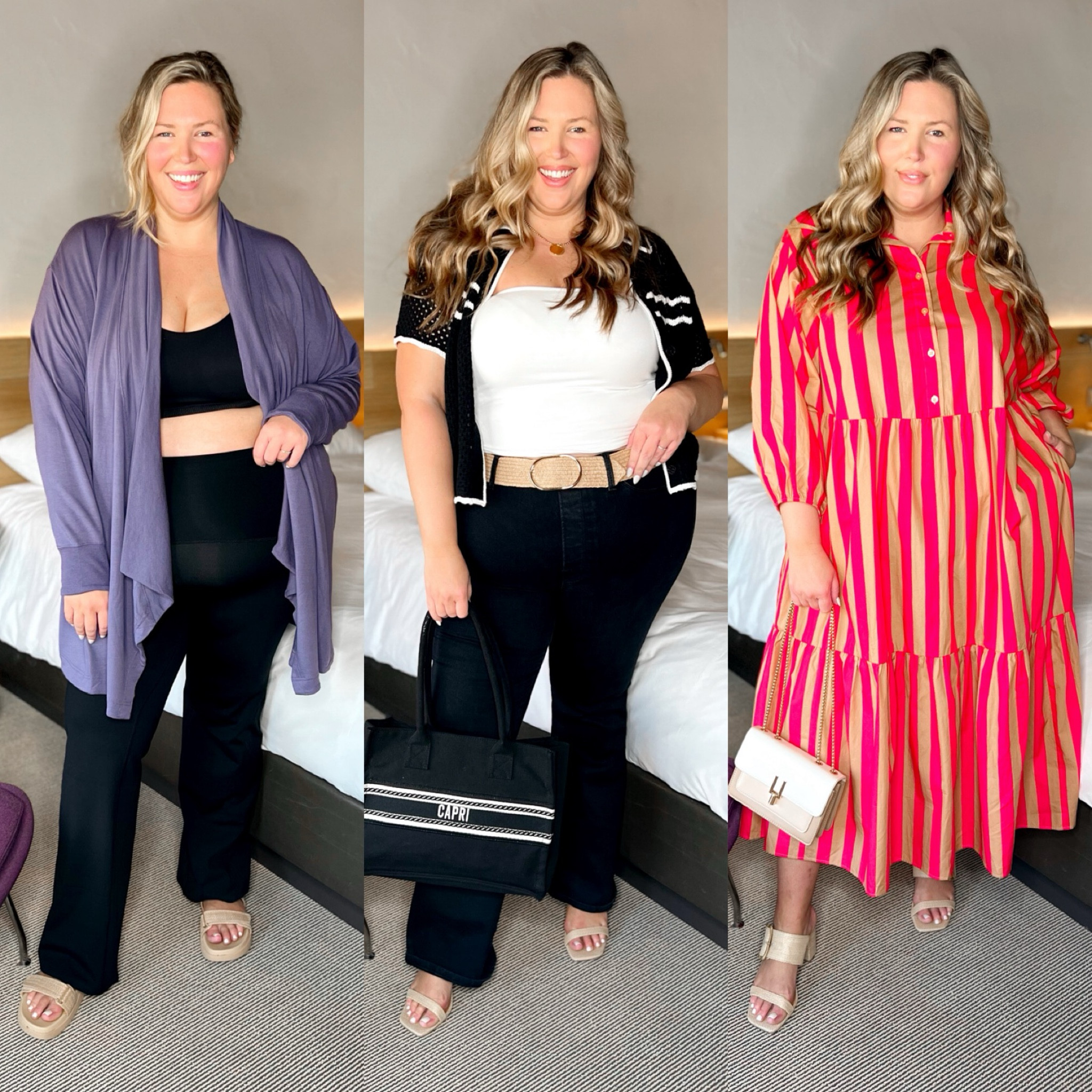 Day 2 of our camp e5 retreat in Scottsdale Arizona! DISCOUNT FOR SPANX: ASHLEYDXSPANX
1. Wearing spanx booty boost pants, 2x, run true. Sports bra runs small size up! The 2x works but 3x may be better. Prayana wrap is amazing, runs true 2X
2. 2x tube top, 18/20 good American jeans, XL Abercrombie top!
3. 2x in this Anthropologie dress


#LTKmidsize #LTKplussize #LTKtravel