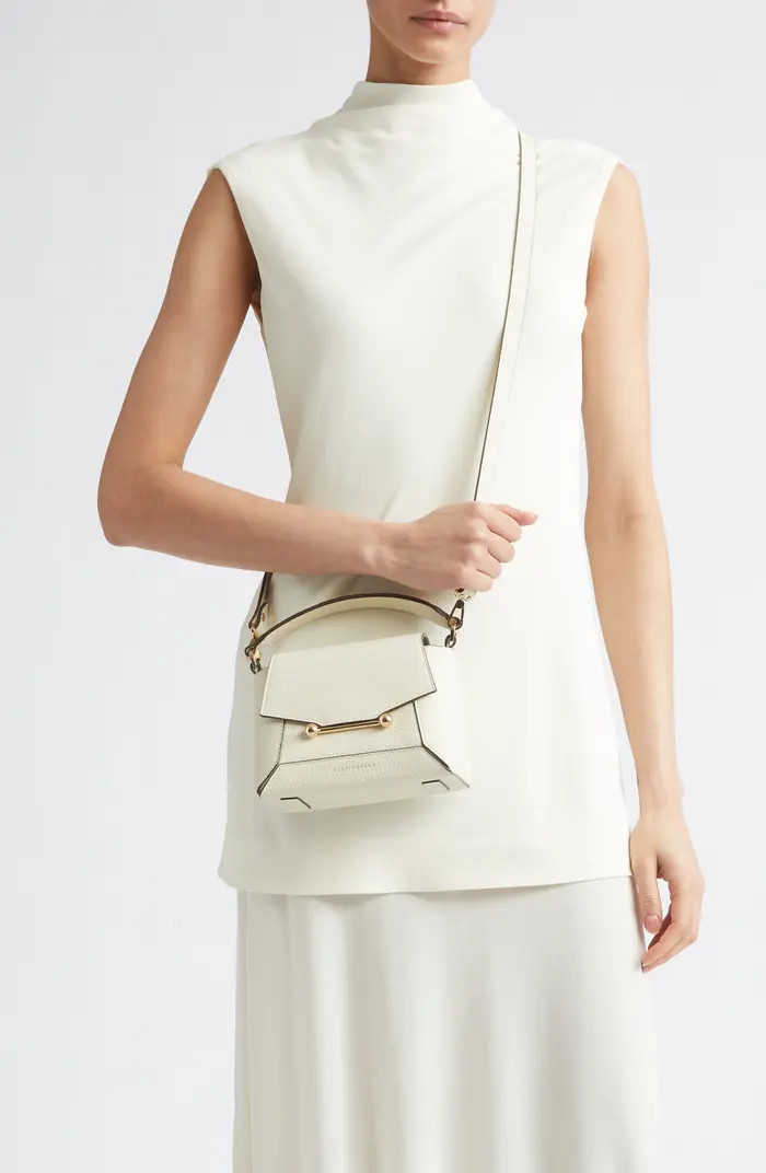 Strathberry Nano Mosaic Grained Leather Top Handle Bag | Nordstrom | Nordstrom