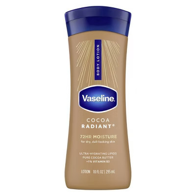 Vaseline Intensive Care Moisturizing Body Lotion with Cocoa Butter Cocoa Radiant - 10 fl oz: Whole Body, Combination and Very Dry Skin, Squeeze Bottle | Target