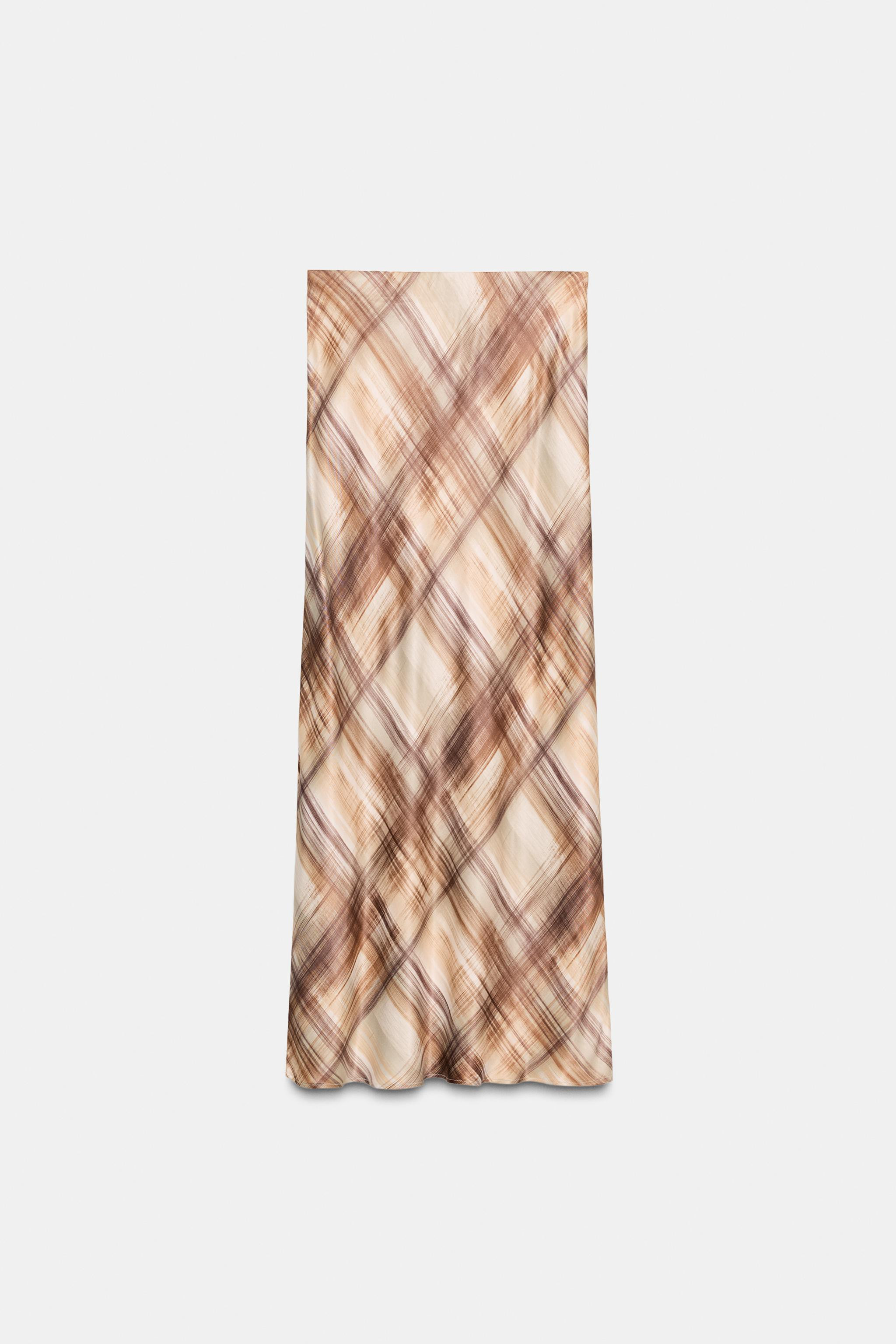 SATIN MIDI SKIRT | Zara US