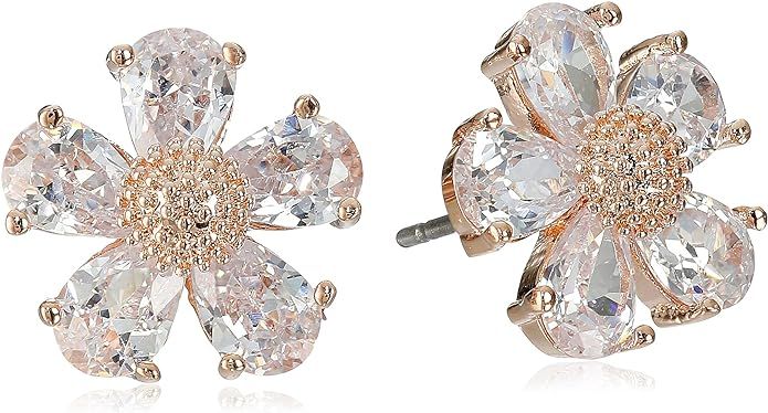 Betsey Johnson Crystal Flower Stud Earrings | Amazon (US)