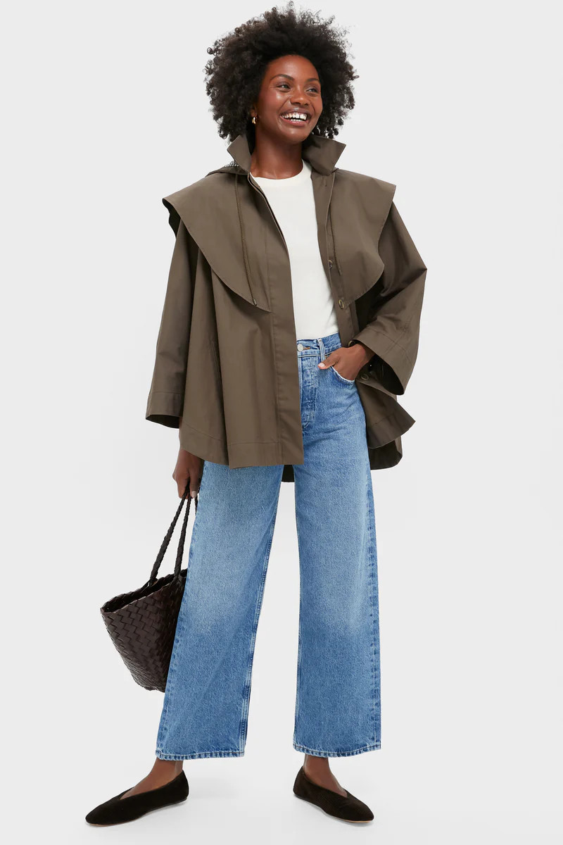 Olive Fletcher Wax Poncho | Tuckernuck (US)