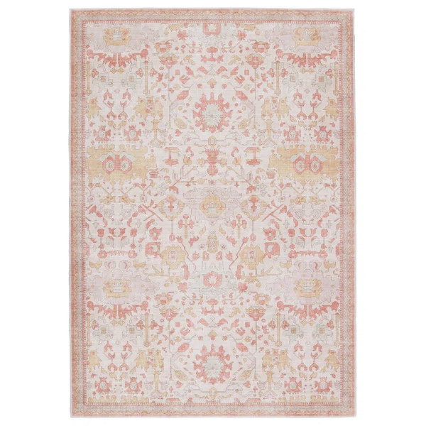 Mariana Oriental Orange Area Rug | Wayfair Professional