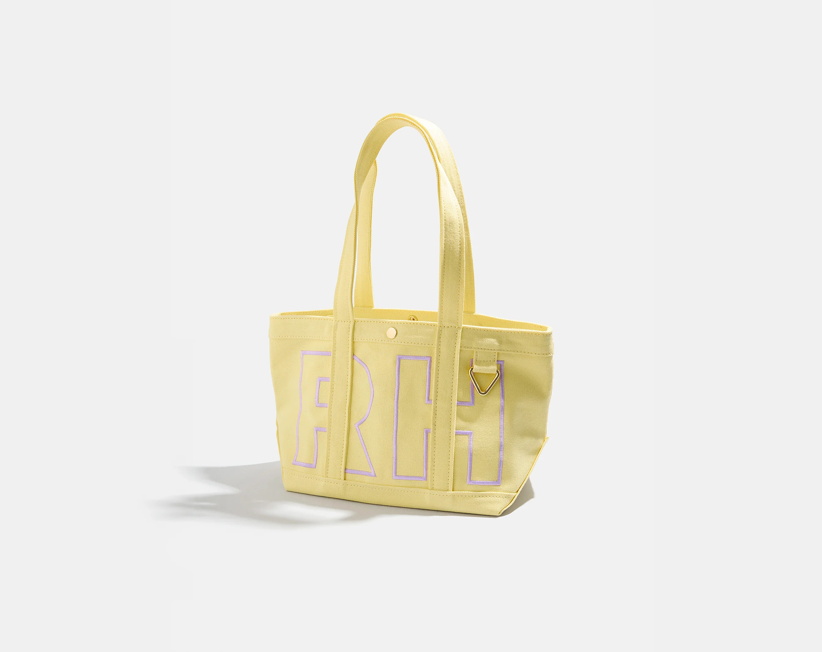Solid Custom Alpha Tote - Butter Yellow | BaubleBar