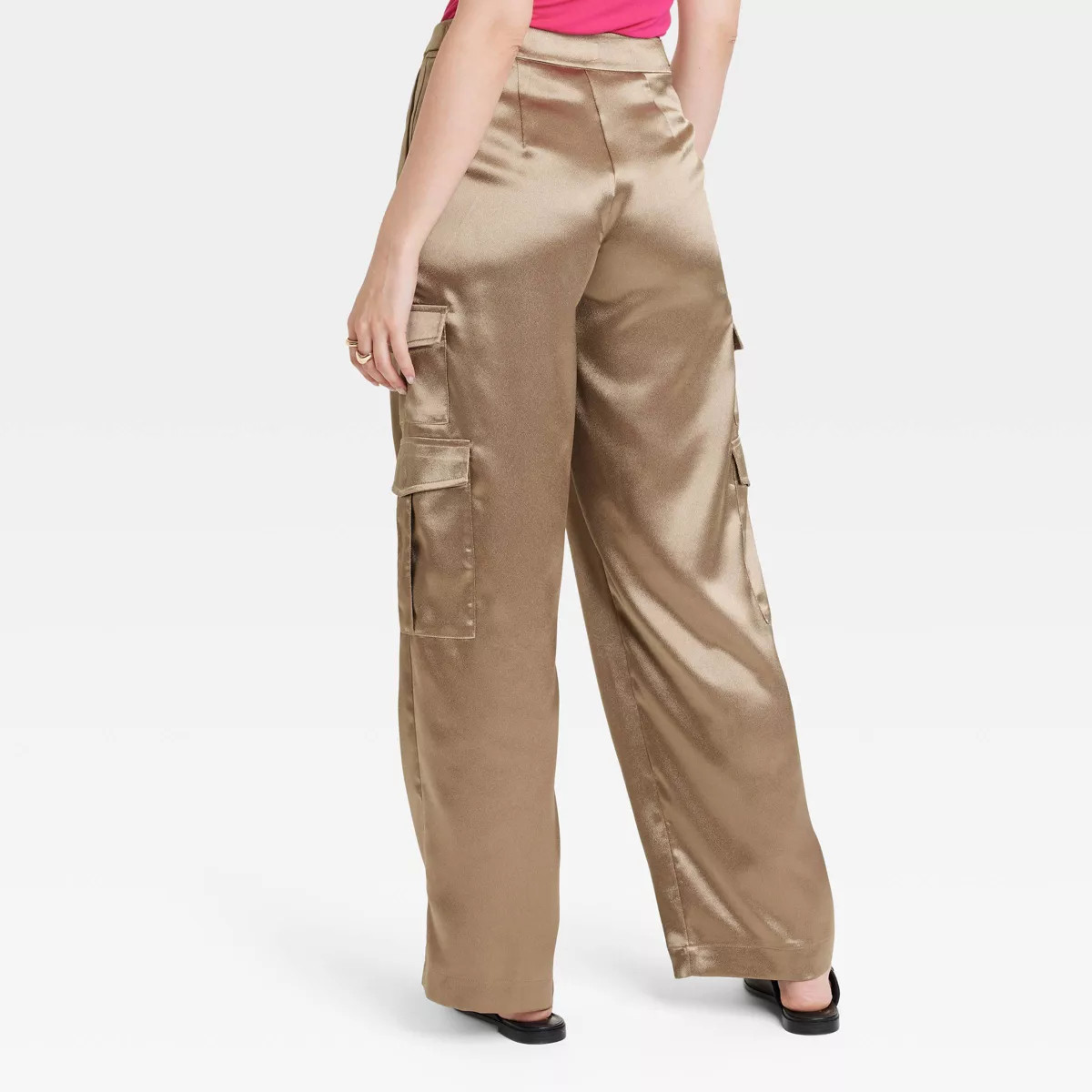 Women's High-Rise Satin Cargo Pants - A New Day™ | Target
