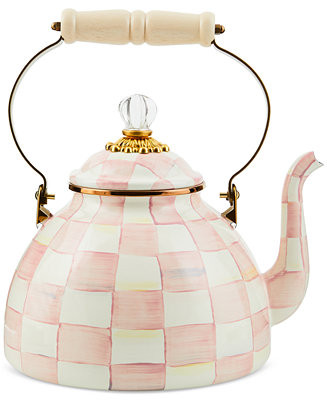 Mackenzie-Childs Rosy Check 3-Qt. Tea Kettle - Macy's | Macy's