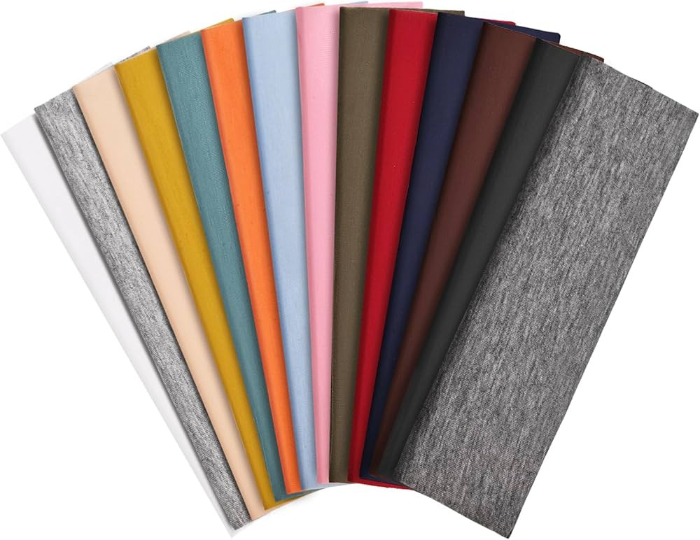 14 PCS Headbands for Women, Soft Elastic Hairbands, Fashion Non-Slip Cotton Sweat-Absorbent Sport... | Amazon (US)