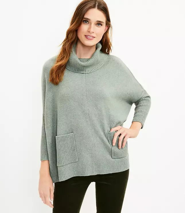 Pocket Poncho Sweater | LOFT