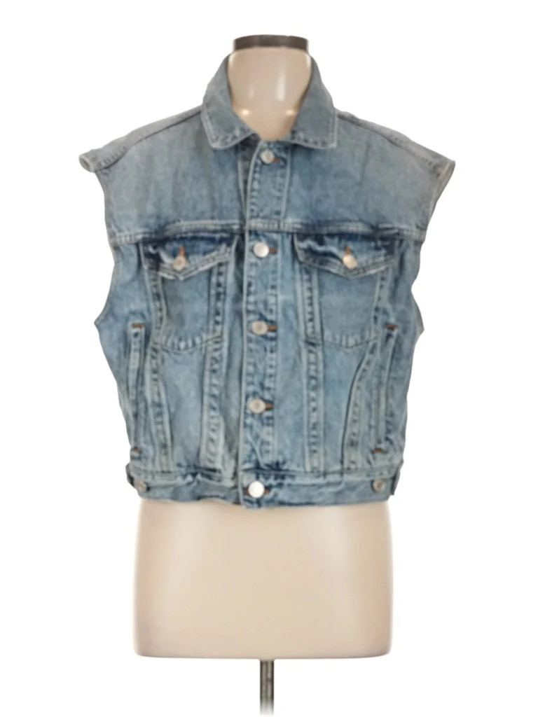 AGOLDE Blue Denim Vest Size L - 67% off | ThredUp (US)