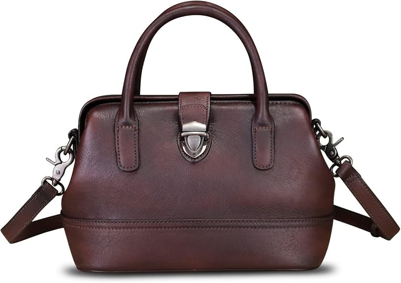 Genuine Leather Purses and Handbags for Women Vintage Handmade Real Leather Shoulder Bag Crossbod... | Amazon (US)
