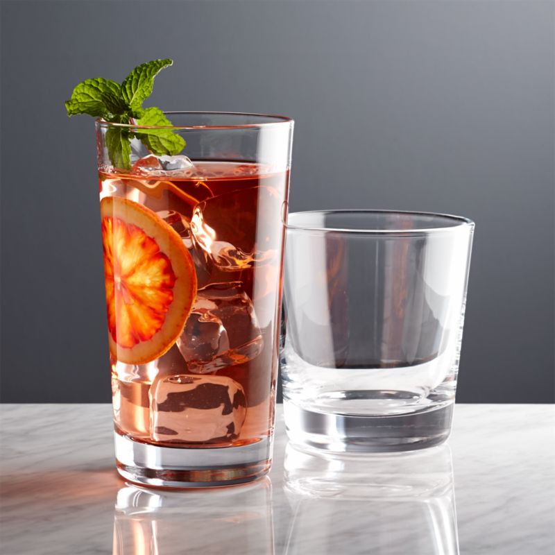 Dylan Old Fashioned Drink Glasses | Crate & Barrel | Crate & Barrel