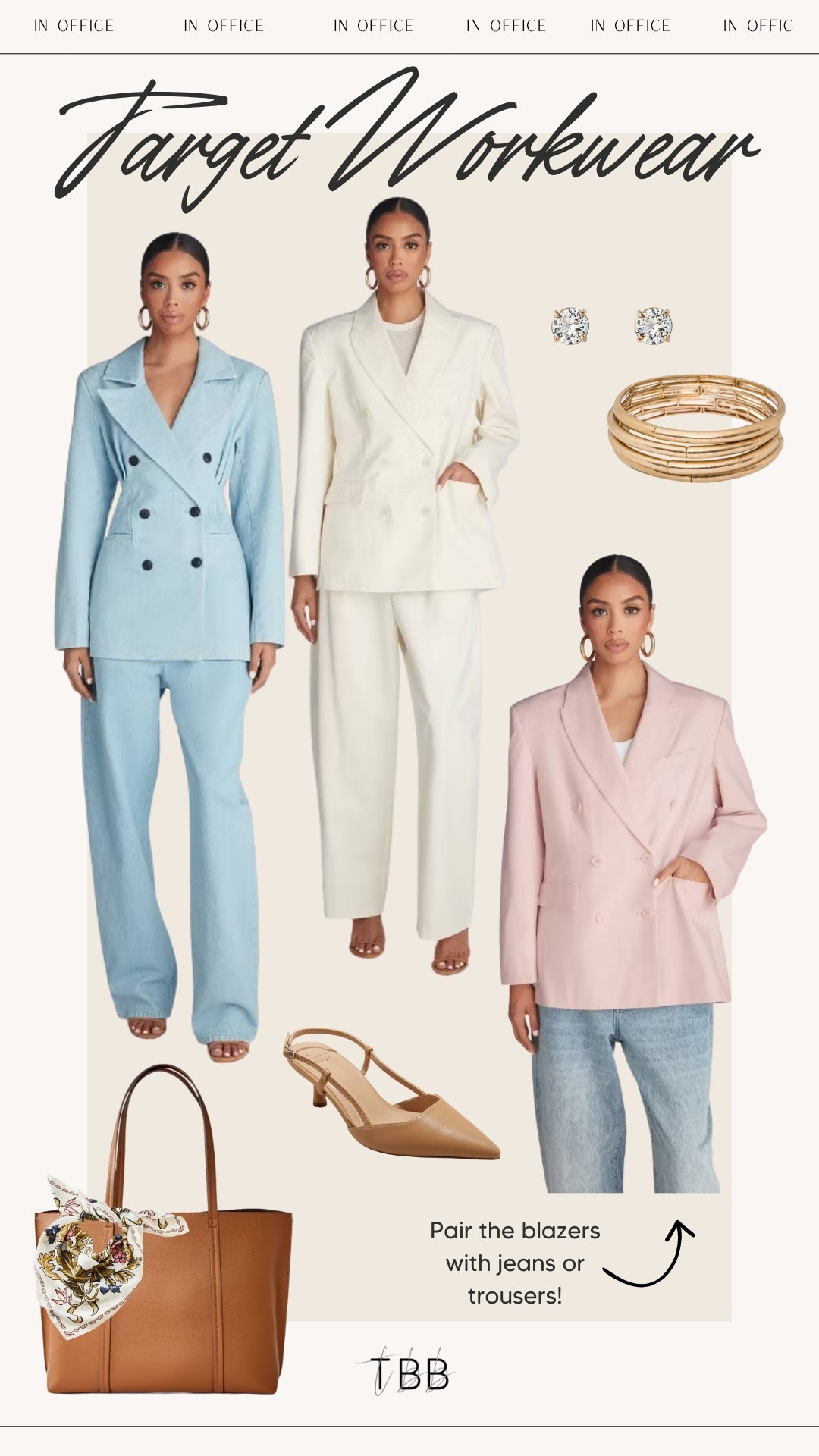 Outfits for the office 🤍 Easy to style with trousers or jeans for a business casual look. Everything is from Target!

#LTKgrwm #LTKootd #LTKWorkwear