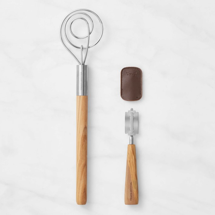 Williams Sonoma Olivewood Bread Tools, Set of 2 | Williams-Sonoma