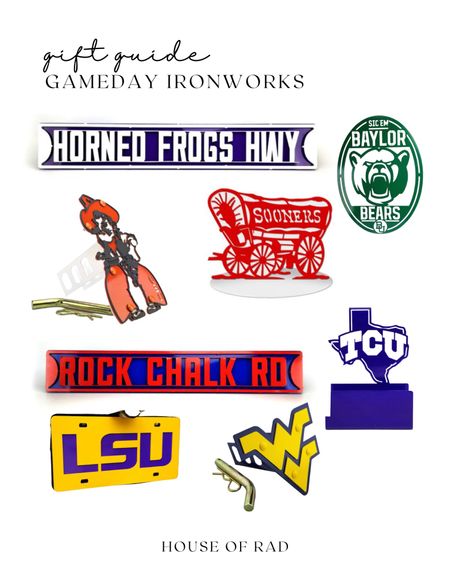 Gift guide for sports fanatic
Gifts for him
Gifts for her
Collegiate 
Iron decor
University decor
Gameday ironworks


#LTKGiftGuide #LTKhome