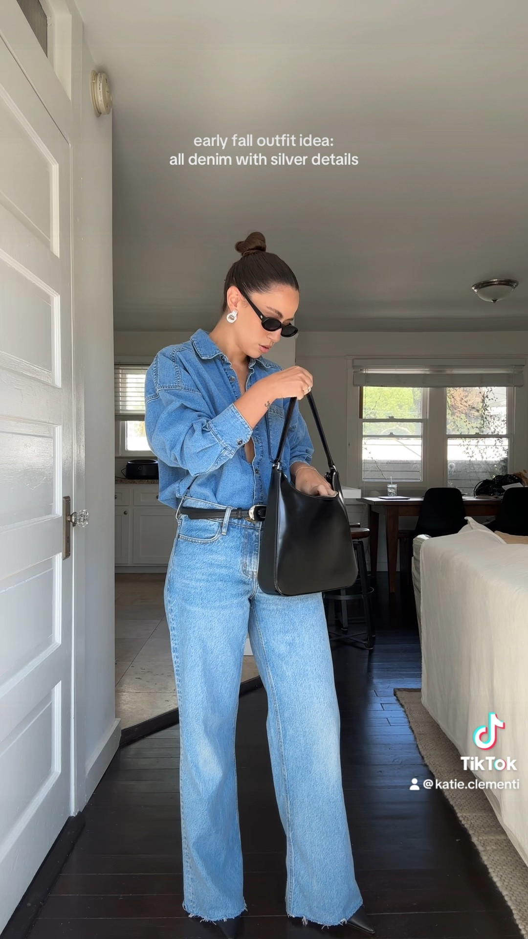 Petite babes: monochromatic looks are my go to formula to elongate my short frame! Loving all denim for summer to fall 🤍

#LTKStyleTip #LTKFallSale #LTKSeasonal