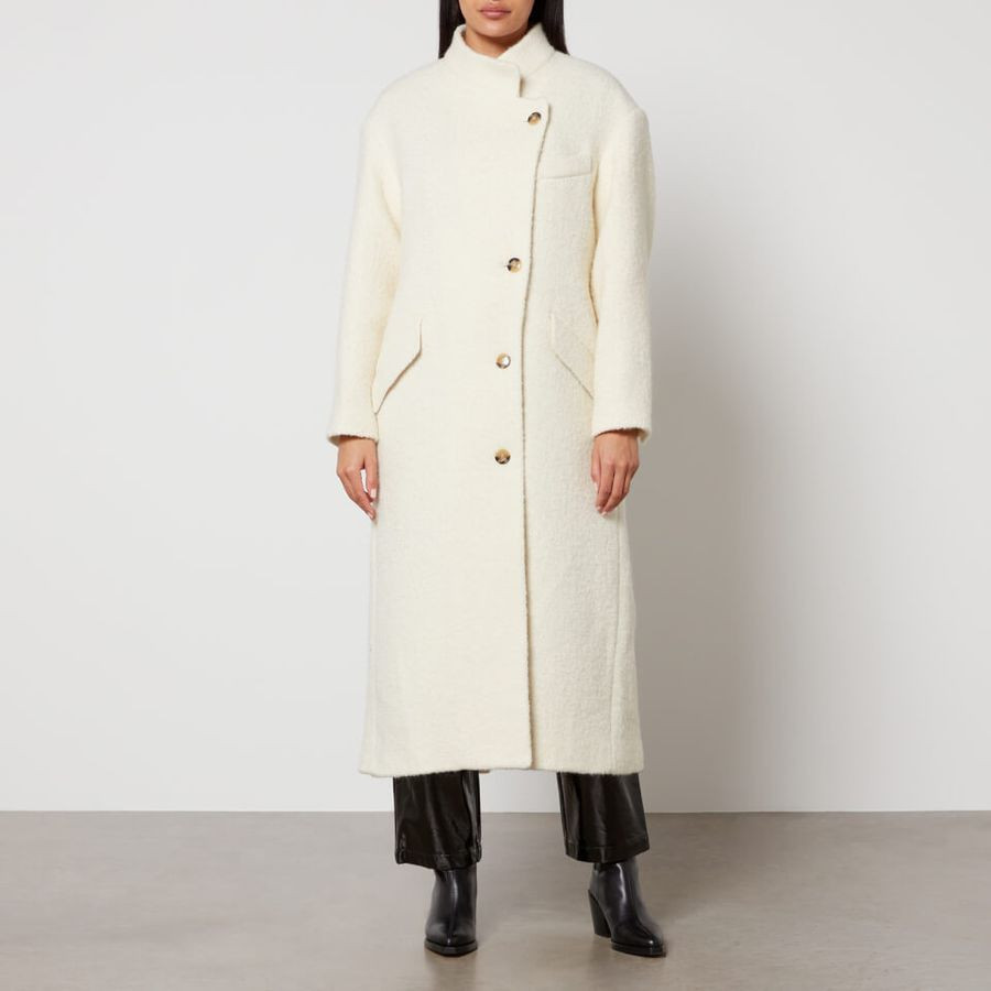 Marant Etoile Sabine Brushed Tweed Overcoat | Coggles (Global)
