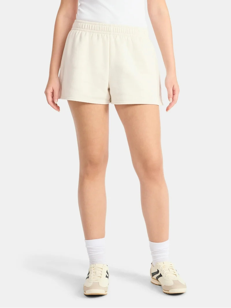 No Boundaries Fleece Shorts, 3'' Inseam, Women’s | Walmart (US)