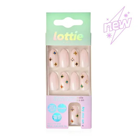 Lottie London Stay Press d Press on Nail Set Sprinkle Sprinkle 24 Nails | Walmart (US)