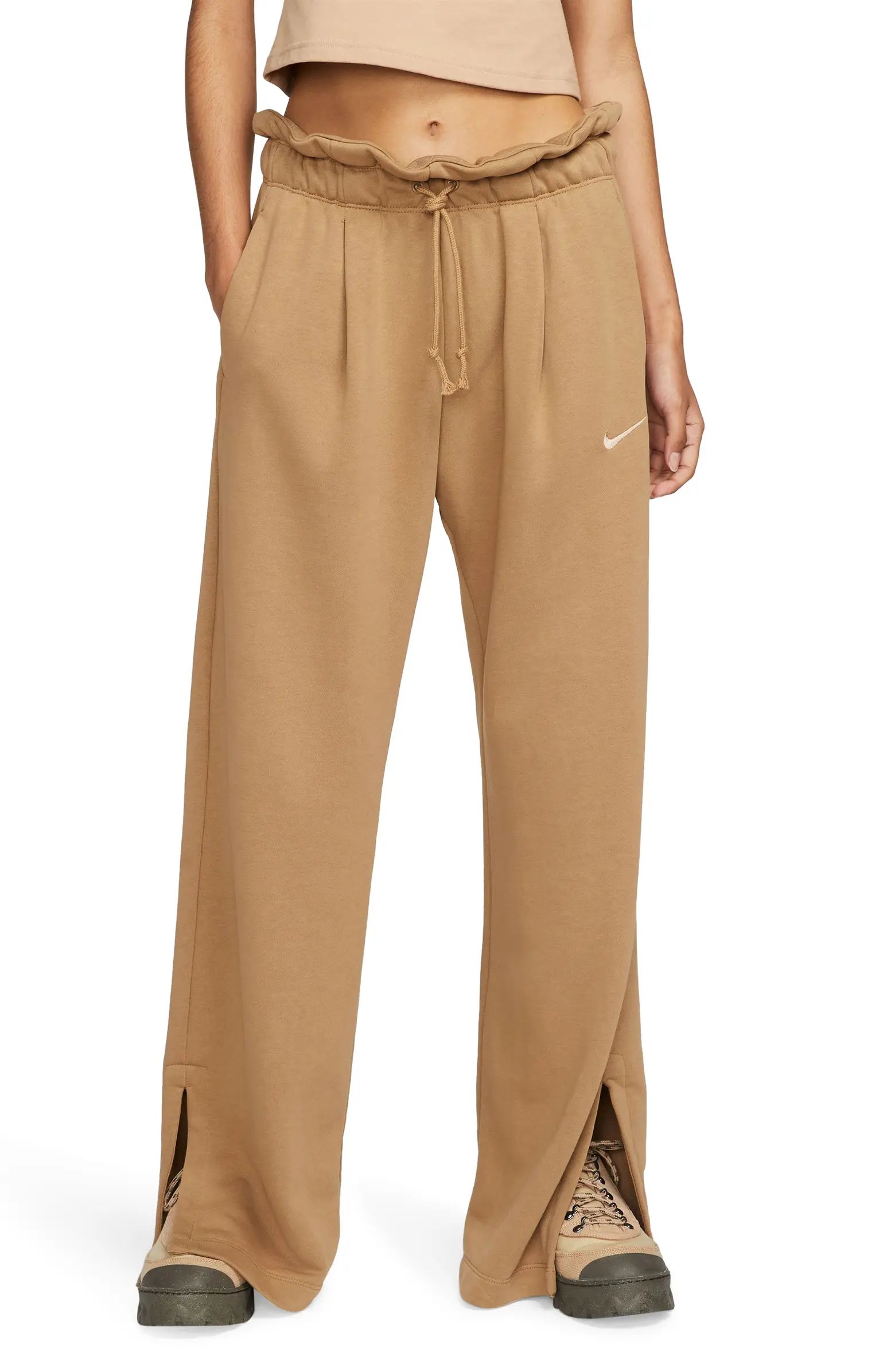 Sportswear Everyday Modern High Waist Fleece Open Hem Sweatpants | Nordstrom