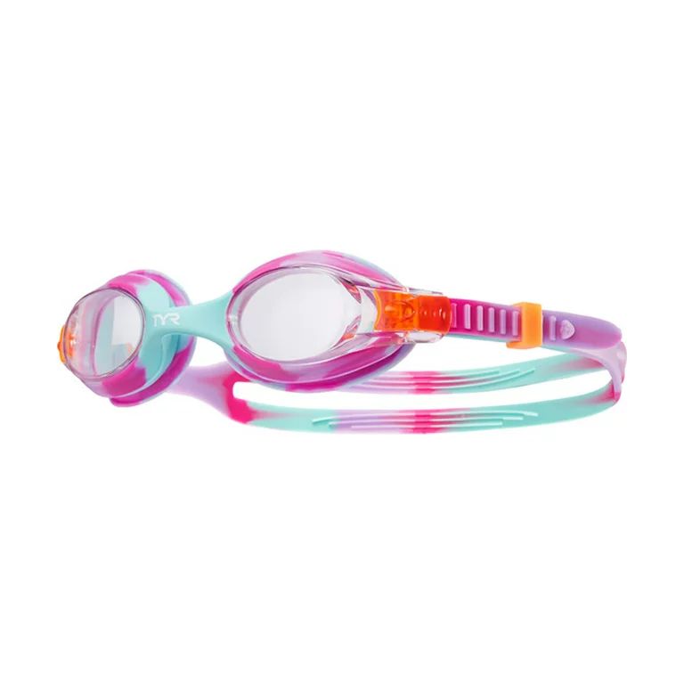 TYR Youth Tie Dye Swimple Goggles Clear Pink White - Walmart.com | Walmart (US)