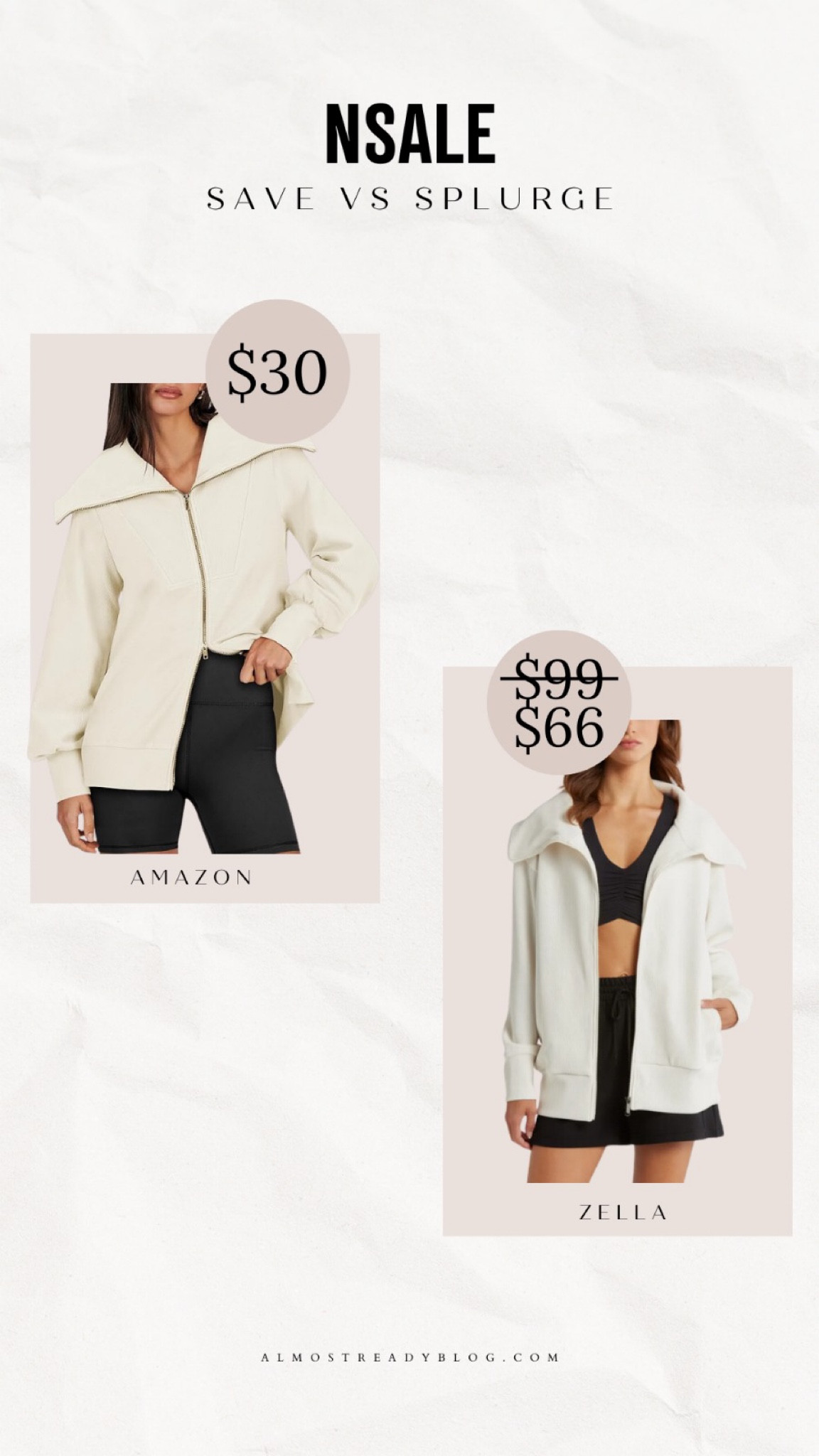 Nsale look for less, rob zip jacket, rib zip sweatshirts, amazon finds 

#LTKxNSale #LTKSaleAlert #LTKFindsUnder100