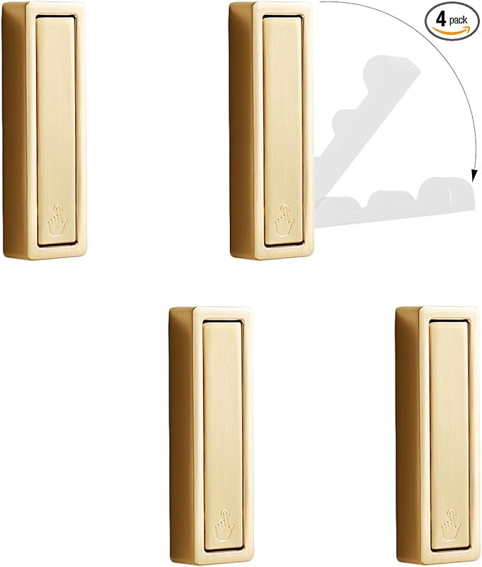 4Pcs Foldable Hooks Wall Mount Zinc Alloy, Bathroom Wall Hook Retractable for Hanging Clothes, Ke... | Amazon (US)