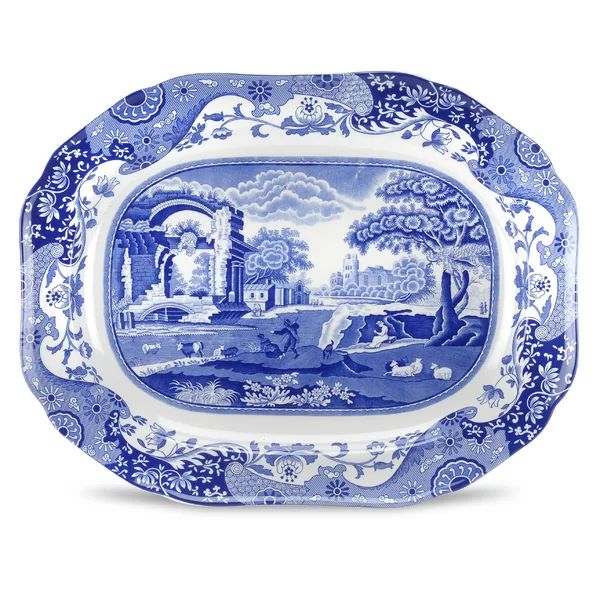 Spode Blue Italian Oval Platter | Wayfair Professional