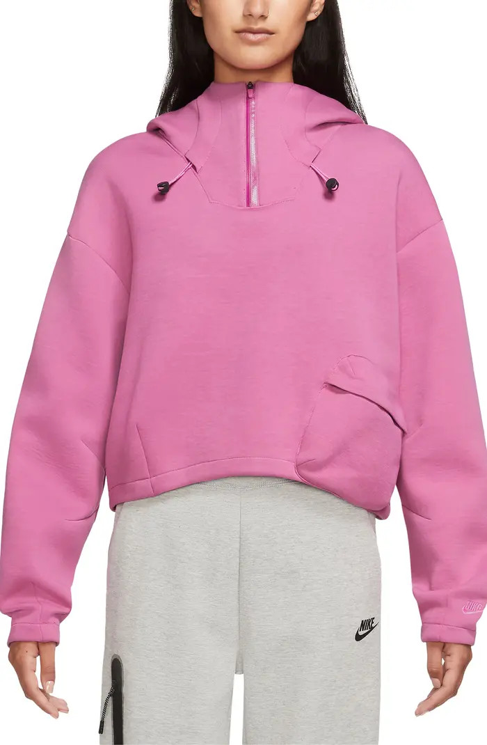 Sportswear Tech Pack Therma-FIT ADV Crop Pullover Hoodie | Nordstrom