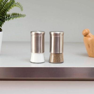 Home Accents Essence Collection 2 Piece Salt and Pepper Set, Silver | Ashley Homestore