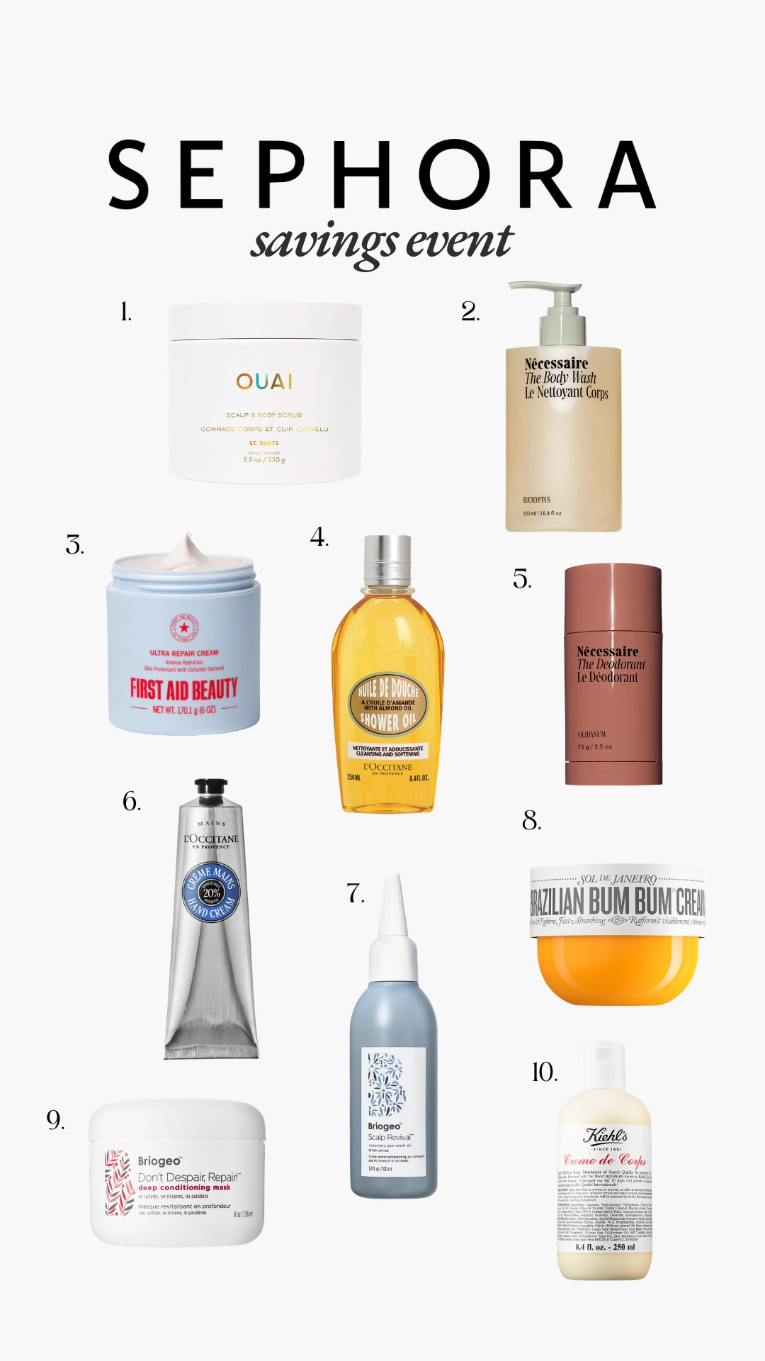 [4/10/26] sephora savings event 💄 get up to 20% off my body & hair care favorites with code SPRINGSALE ✨

#LTKBeauty #LTKselfcare #LTKSaleAlert