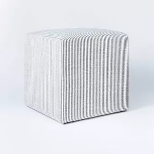 Lynwood Square Upholstered Cube Ottoman - Threshold™ designed with Studio McGee | Target