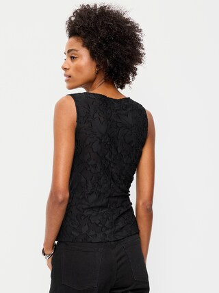 Jacquard Side-Drape Top | Old Navy (US)