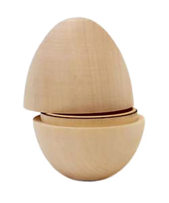12 Hollow Wooden Eggs - 1 dozen - 3.10 each | Etsy (US)