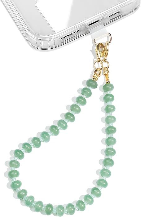 Natural Stone Beaded Phone Wrist Strap for Women – Detachable Chain Wristlet, Durable 304 Stain... | Amazon (US)