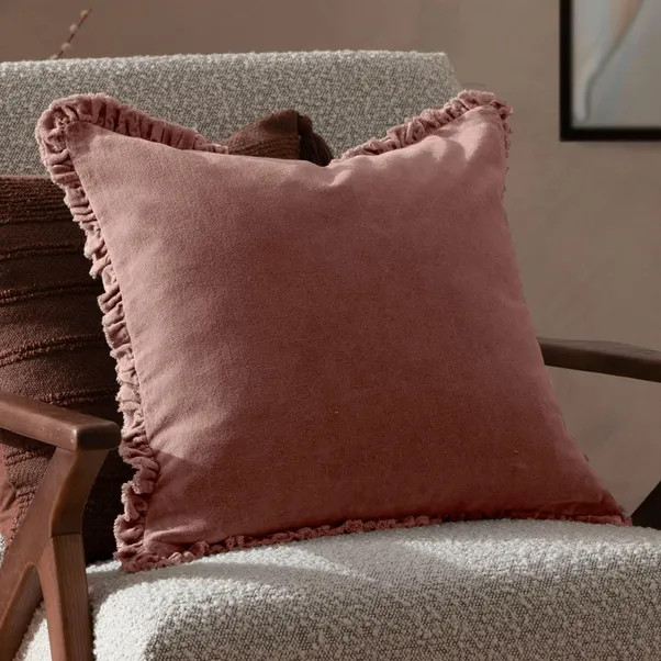 Bertie Velvet Square Cushion | Dunelm