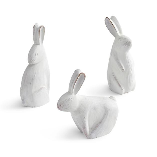 Abstract Bunny Figures, Set of Three | Grandin Road | Grandin Road