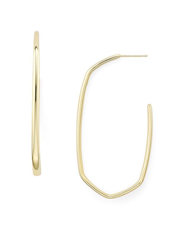 Ellen 14K Gold-Plated Open Hoop Earrings | Bloomingdale's (US)