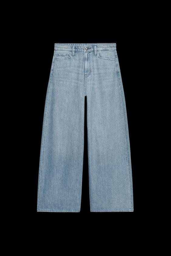 ZW COLLECTION HIGH RISE WIDE LEG JEANS | Zara US